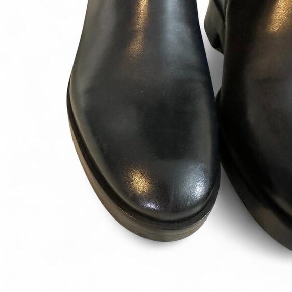 Tory Burch Flat Black Riding Boot Women's 7M NWOT - Picture 4 of 16